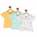 Miniklub Po3 Knit Top - Blue/White/Yellow, 18-24m